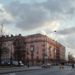 Brf Caprea. Illustration av Utopia Arkitekter. Pressbild Balder