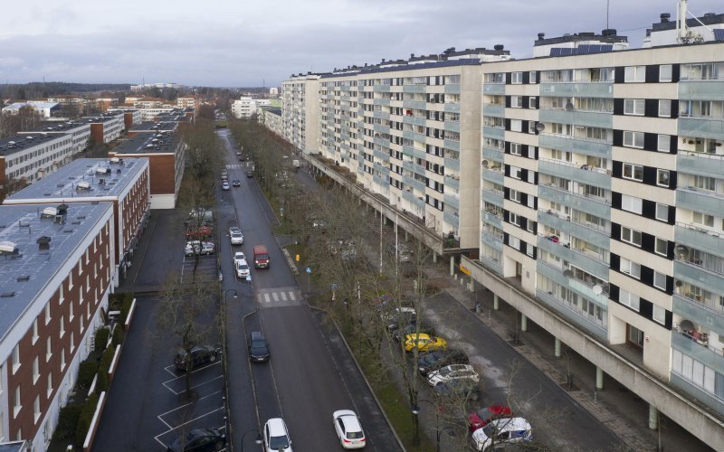 Vy över Malmvägen i Sollentuna. Foto: Michael Folmer/Mostphotos
