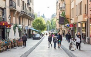 Nybrogatan på Östermalm i Stockholm. Foto: Roland Lundgren, Mostphotos