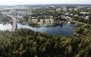 Så här skulle husen se ut. Foto: Pressbild Riksbyggen