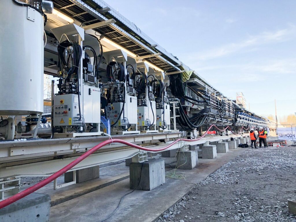 Tunnelborrmaskinen Elektra i Danderyd. Foto: Linda Myrin