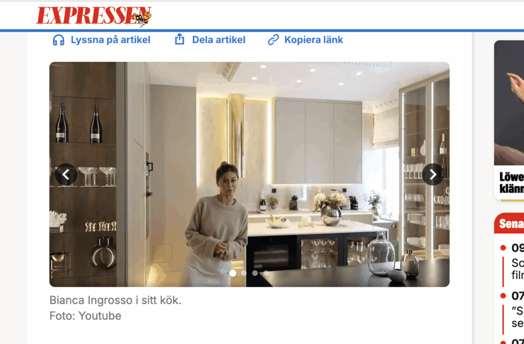 Skärmdump expressen.se