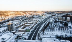 Vy över Partille i Västra Götaland. Pressbild Partille kommun