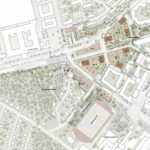 Illustrationsplan över förslagen nybyggnation i området centrala Telefonplan. Illustration: Varg arkitekter / Stockholms stad