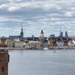 Vy över Stockholms gamla stan från vattnet