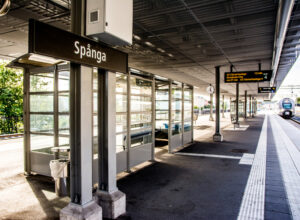 Spånga pendeltågsstation. Foto: Mostphotos
