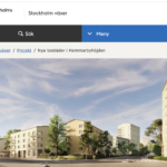 Illustration av projektet. Skärmdump Stockholm växer, Stockholms stads hemsida