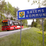 Salems kommun, vägskylt. Foto: Roland Magnusson/Mostphotos