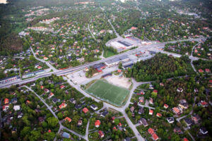 Flygbild Huddinge kommun. Foto: Johan Bjurer/Mostphotos
