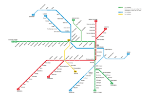 Framtidens spårlinjekarta. Bildkälla: Region Stockholm