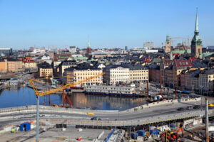 Vy över området Slussen i Stockholm. Foto: Johan Bjurer/Mostphotos